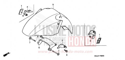 FRONT FENDER (ST1100) ST1100Y de 2000
